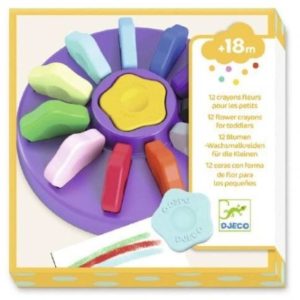 12 Colores para pequeños en forma de flor
